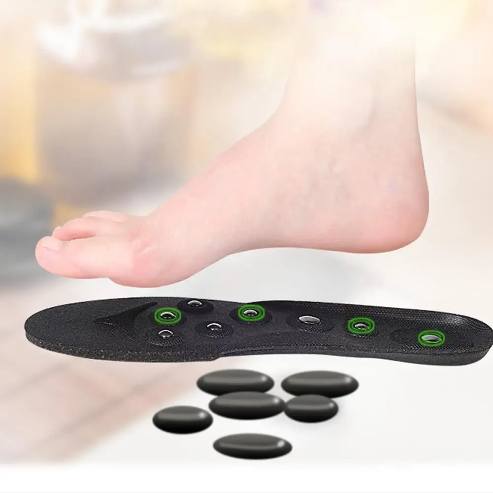 

1 Pair Magnetic Massage Insoles Foot Point Therapy Support Support Shoes Arch Arch Soles Pad Care Slimming Shoe Magn Q8d6