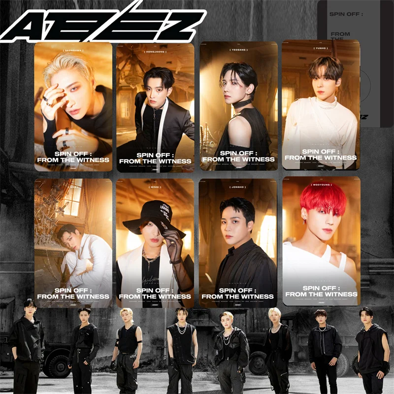 8 шт./компл. альбом ATEEZ Guerrilla открытка со звездой ЛОМО красивая фотокарта