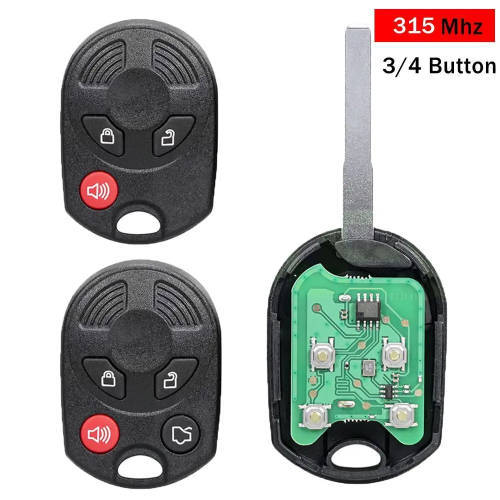 

Portable 4 Buttons 315MHz Auto Parts & Accessories Keyless Remote Key fob 3 Buttons Remote Car Key