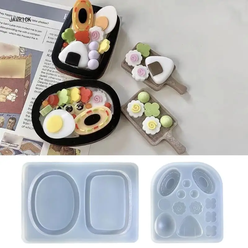 

Silicone Lunch Box Molds Bento Box Accessories Resin Molds Food Fruit Epoxy Casting Mold DIY Craft Crafting Game Molds