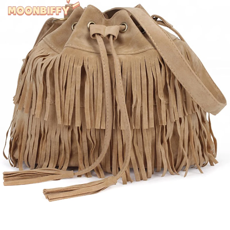 

Retro Faux Suede Fringe Women Messenger Bags Tote New Handbag Tassel Shoulder Crossbody Bag Handbags for Women сумка женская