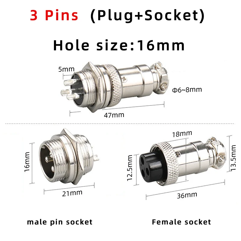 GX16 DF16 2 3 4 5 6 7 8 9-контактный промышленный штекер и гнездо Lc-кабеля авиационный