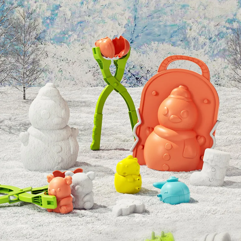 

Игрушки Монтессори для снежного спорта для детей от 4 до 6 лет, детская игрушка для улицы, инструмент для снежного песка, подарок для детей