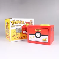 2022new pokemon piggy bank electronic money box anime figure pikachu steal coin piggy bank money safe box birthday children gift