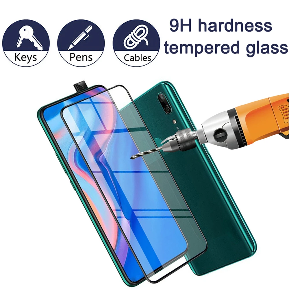 full cover for huawei p smart Z pro tempered glass protective film p smart plus 2019 2018 phone screen protector