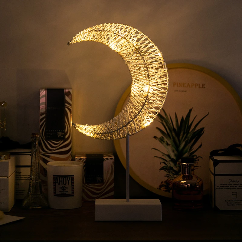 СВЕТОДИОДНЫЙ ночник в виде звезды и Луны креативная Светодиодная лампа из