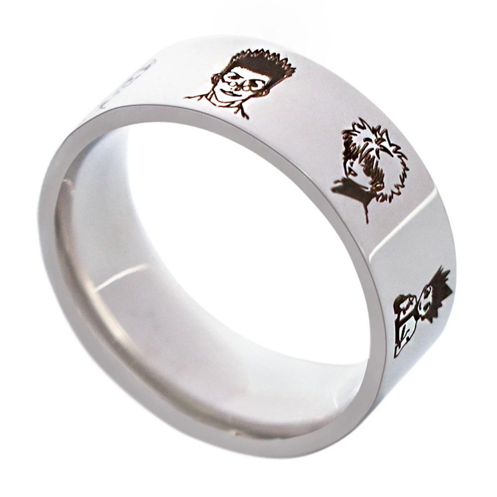 

K3910 HUNTER×HUNTER Anime Rings Japanese Style Animation Cosplay Ring Stainless Steel Jewelry Man Rings Accessories