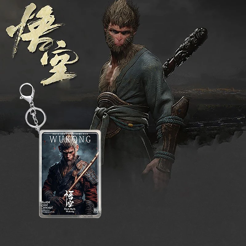 Черный миф по игре Wukong косплей костюм Чиби акриловый брелок аксессуары для