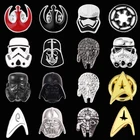 Мужская джинсовая куртка Дарт Вейдер из Звездных Войн модная металлическая эмалированная заколка с лацканами аксессуары