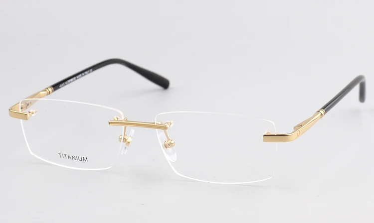 Оправа для очков без оправы из титана мужчин и женщин