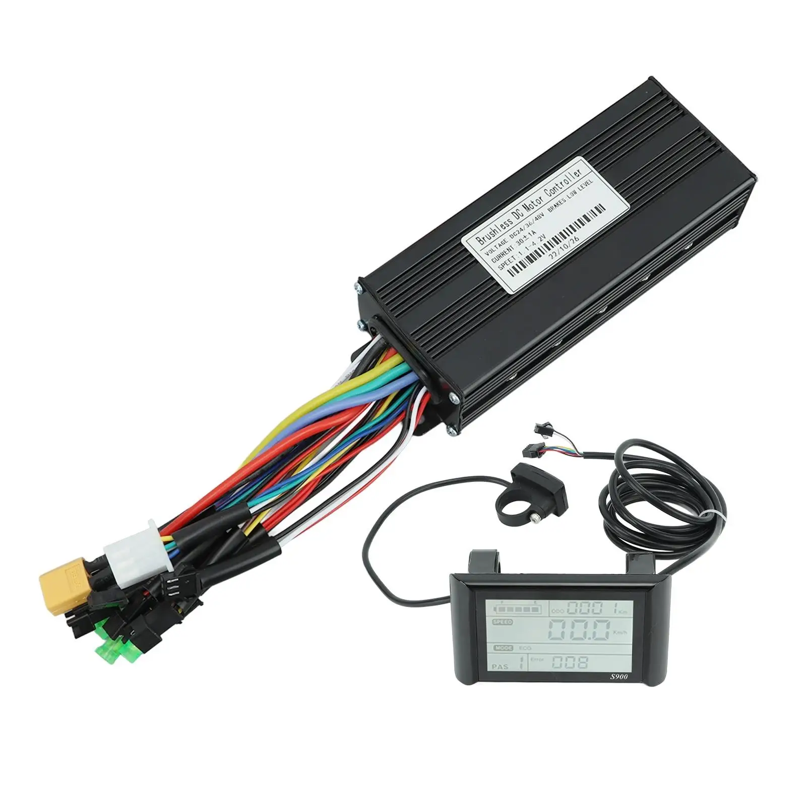 Комплект контроллера электрического велосипеда 30А 24 В/36 В/48 В 1000–1500 Вт с