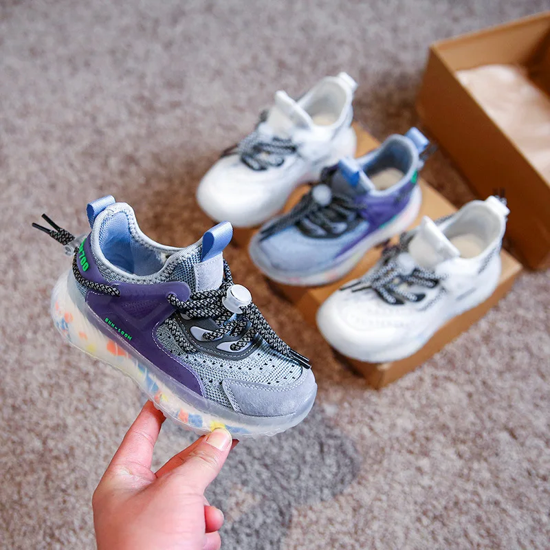 

Size 26-37 Baby Casual Shoes Fashion Toddler Kids Girls Boys Mesh Soft Comfortable Sport Sneakers Anti-slip Children
