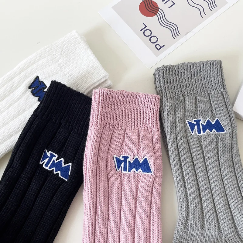 

Спортивные теплые носки в стиле ретро, Женские Дышащие носки, японские носки в стиле Харадзюку, удобные толстые хлопковые короткие носки на ...