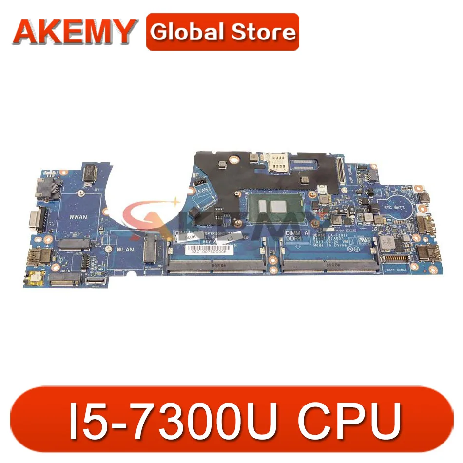 

For Dell Latitude 5290 Laptop Motherboard DDM60 LA-F391P With SR3W0 I5-7300U CPU CN-0TKGT3 0TKGT3 TKGT3 100% Test Fast Ship
