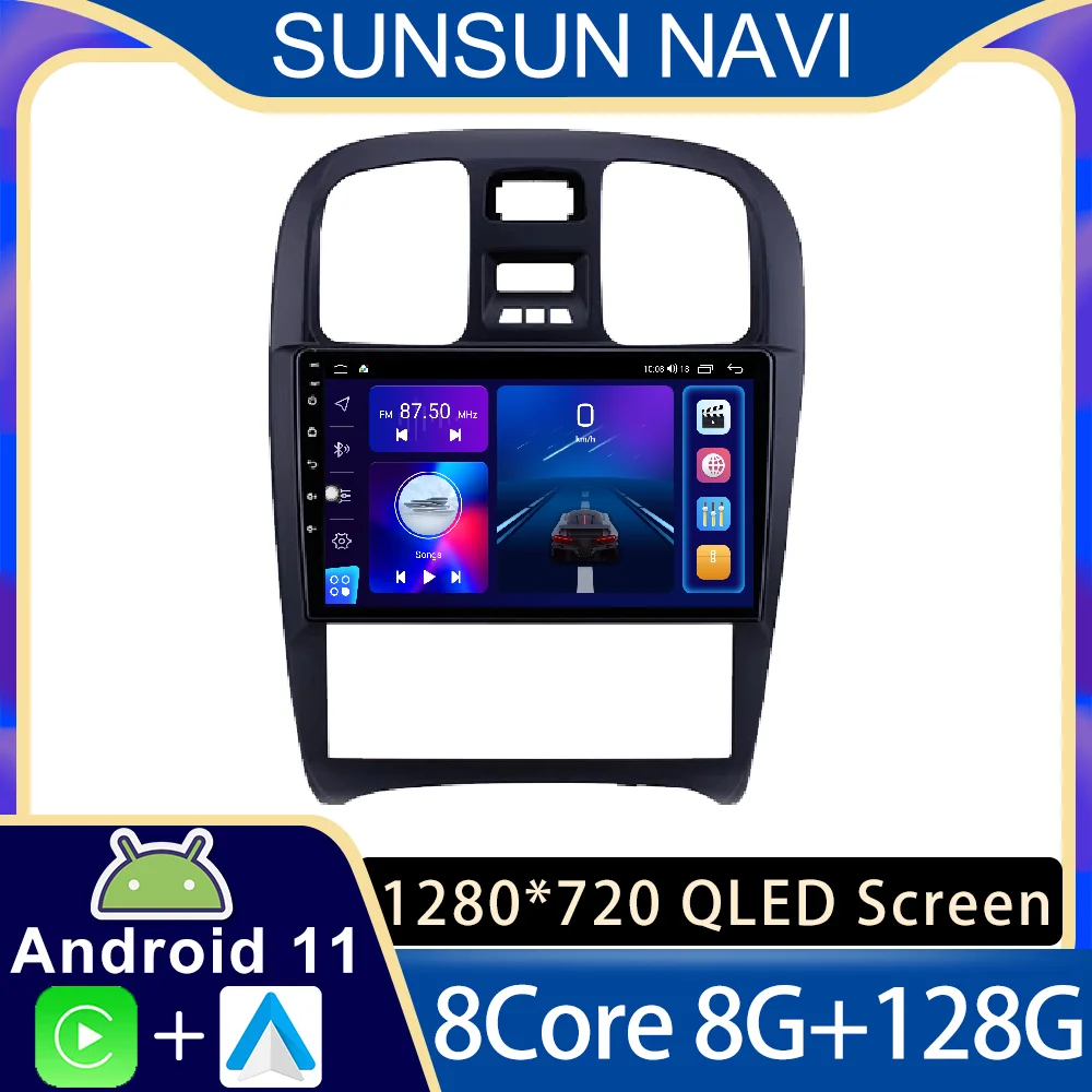 

Android 11 для Hyundai Sonata 2003 - 2009 автомобильное радио, стерео, мультимедийный видеоплеер, навигация GPS, беспроводной Carplay RDS