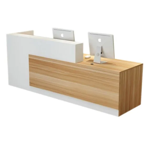 Панель стандартного размера L-образная стойка Современная офисная регистрации