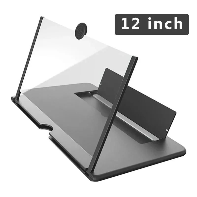 

12 inch Folding Cell Phone Screen Magnifier Enlarged 3D Mobile Phone Screen Magnifier Radiation HD Video Amplifier Phone Stand