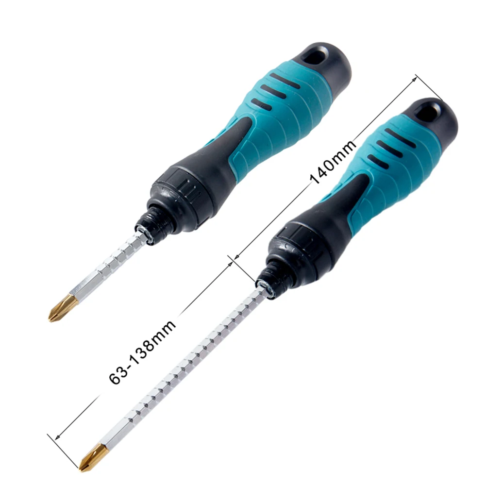 

Brand New Screwdriver Adjustable Slotted Cross Spare Parts Steel + PP Two-Way Accessories Cross Screwdriver Multitul