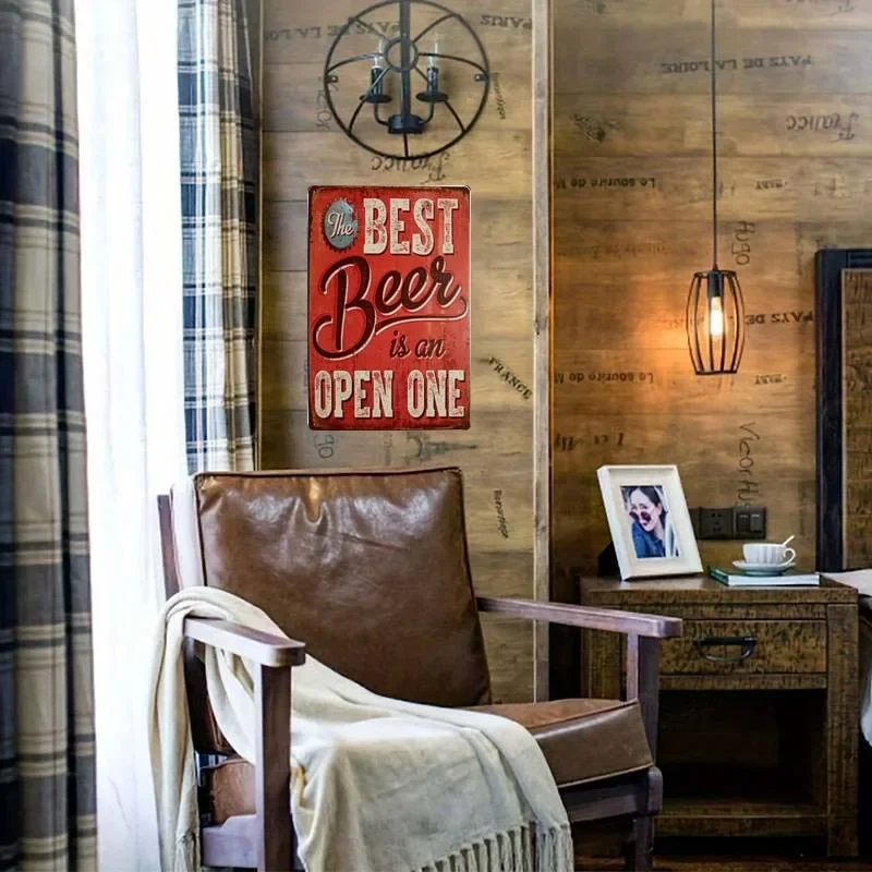 ERLOOD Лучшее пиво винтажный смешной домашний декор жестяной знак Ретро