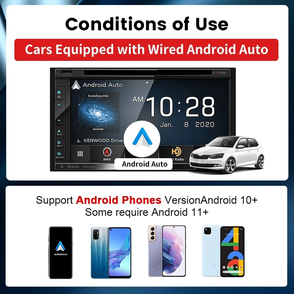 CarlinKit A2A Android Auto беспроводной адаптер Dongle Ai Box Waze Spotify для 98% автомобилей Connect Music Map