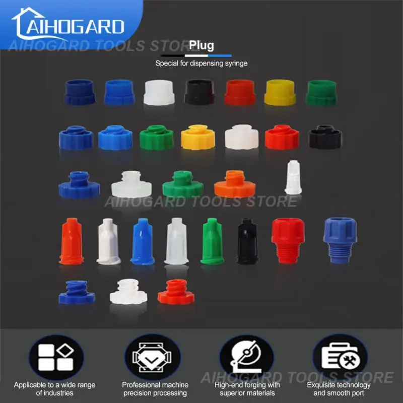 

Pp Syringe Plug High Strength Multipurpose Liquid Dispenser Needle Cap Tools Part Luer Lock Thickened Plug Cap Portable
