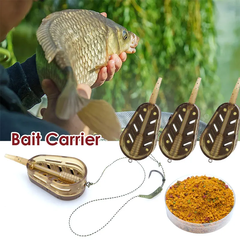 5pcs Carp Fishing Method Feeder Cage 20g/30g/40g/50g Quick Release Bait Cage Basket Bait Europe Tackle Fishing Accessories
