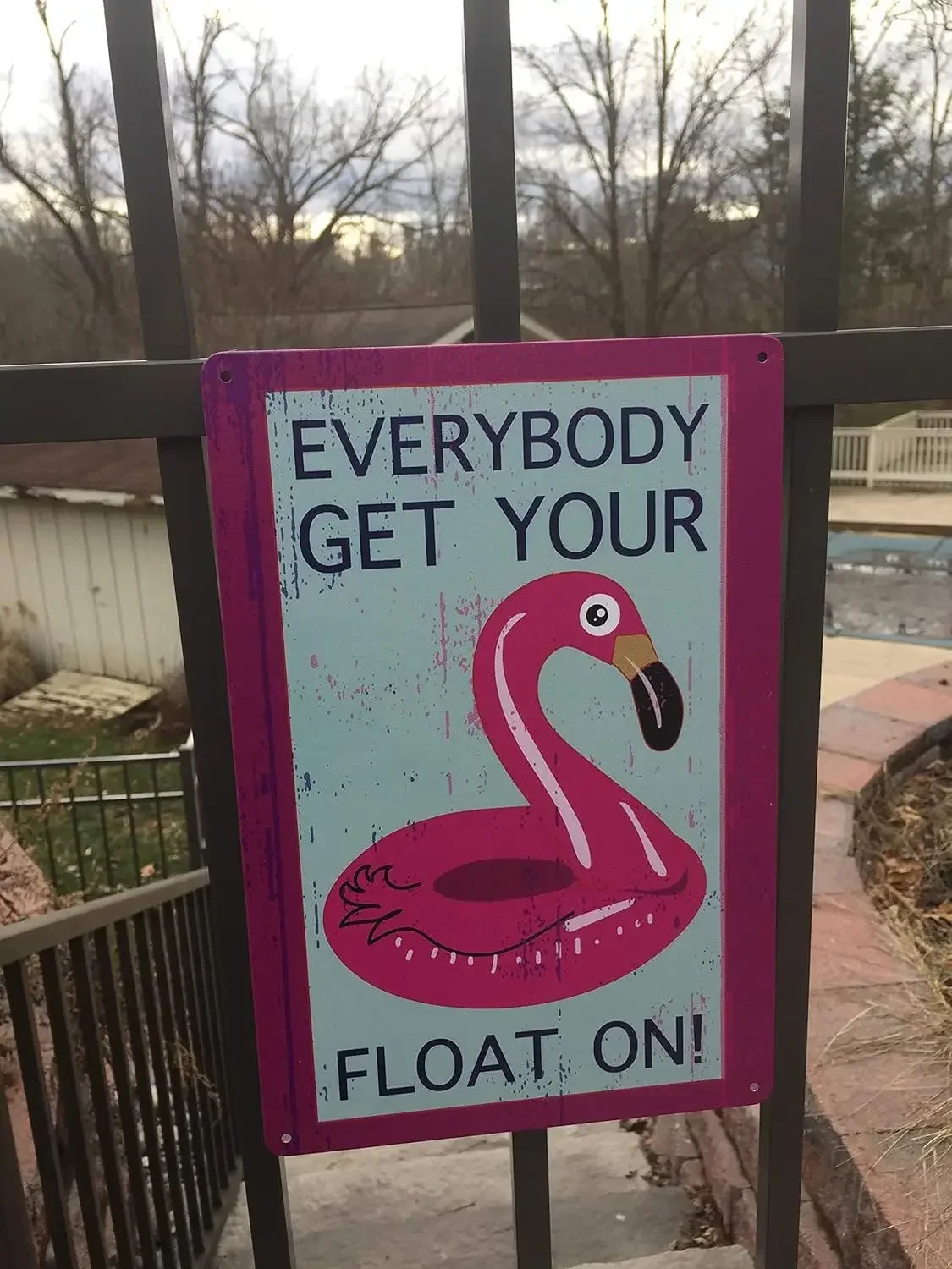 Получите ваш поплавок на вывеске для бассейна размером 12 x 8 дюймов декор с