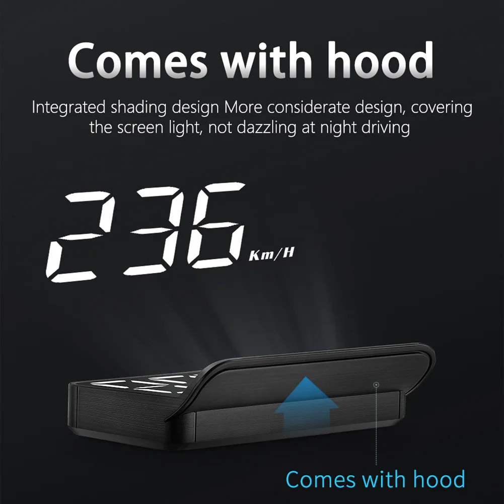 

Durable Head Up Display Car Model Overspeed Warning Universal Windshiel