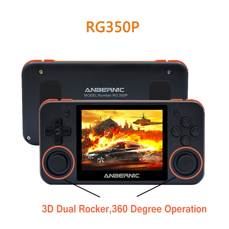 

RG350P Portable Retro Game Console 3.5inch IPS Screen HD Output Video Handheld Game Player For PS1/MD/GB Built in 13000+ Games