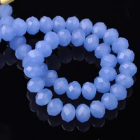 rondelle faceted czech crystal glass blue color 3mm 4mm 6mm 8mm 10mm 12mm loose spacer beads for jewelry making diy