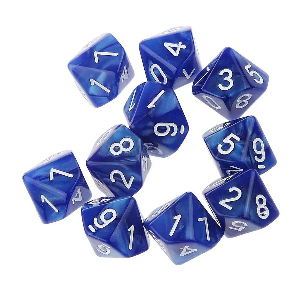 20pcs Ancient Multi sided dice set of 10 D10 Dungeons D&ampD RPG