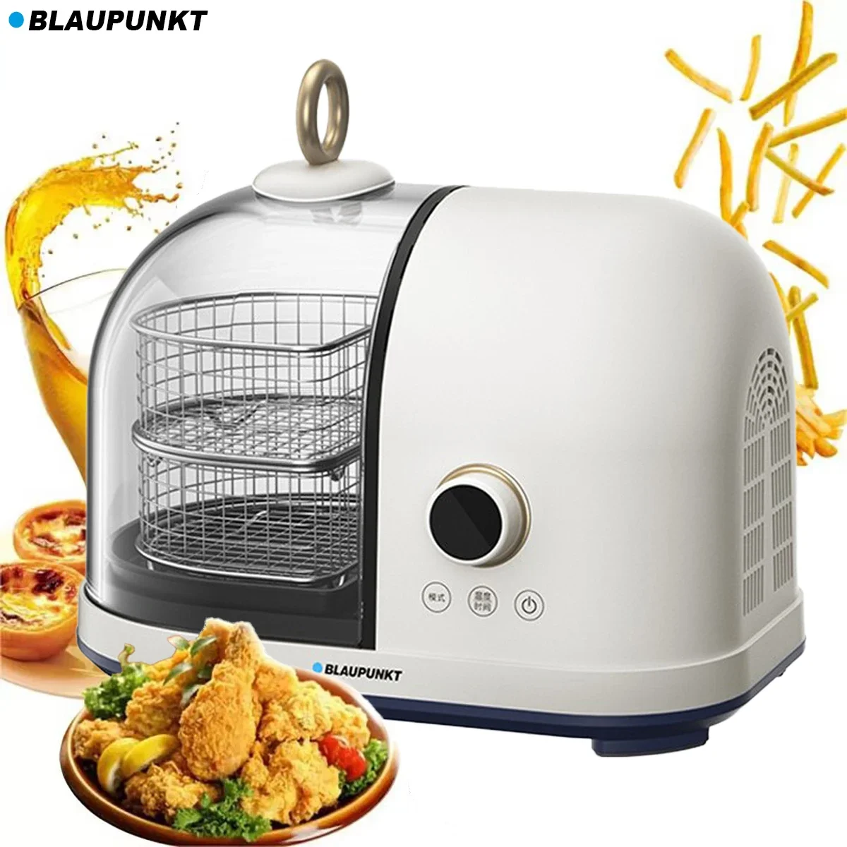 Креативная фритюрница BLAUPUNKT модель 3 л с крыльями курицы фри сладкий картофель