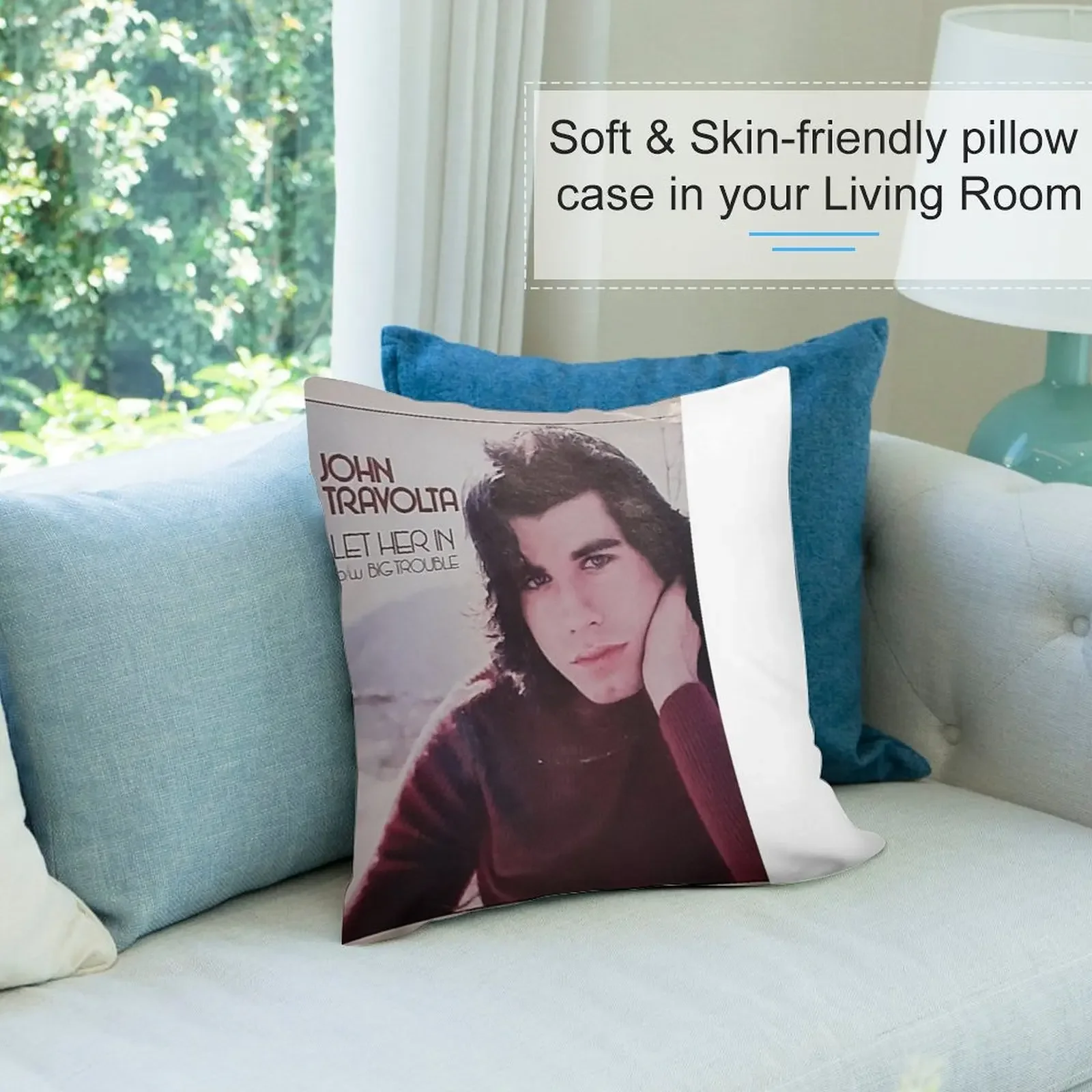 John Travolta Pic Slv 45 запис начало Пусть ее в декоративной подушке Рождественские чехлы