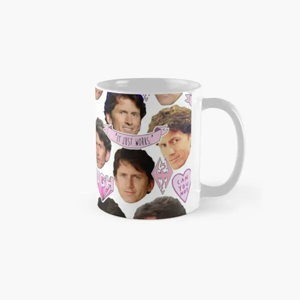 

Todd Howard Collage Classic Mug Photo Coffee Picture Cup Tea Drinkware Image Printed Design Handle Round Gifts Simple