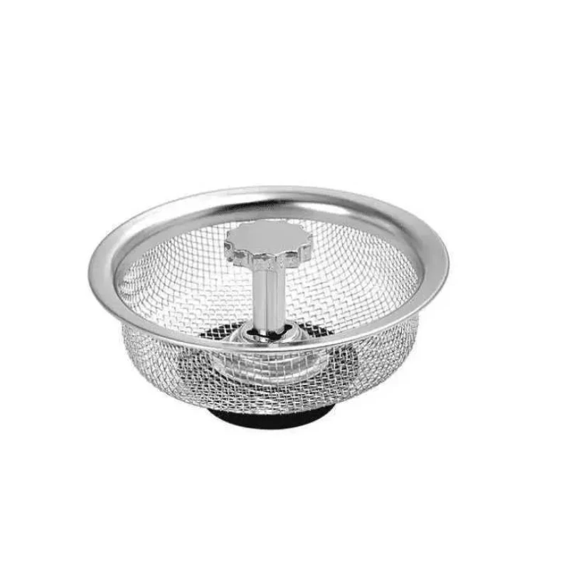 Kitchen Sink Filter Mesh Stainless Steel Wash Basin Plugged Anti-clogging Sewer Plug Tools Strainer |