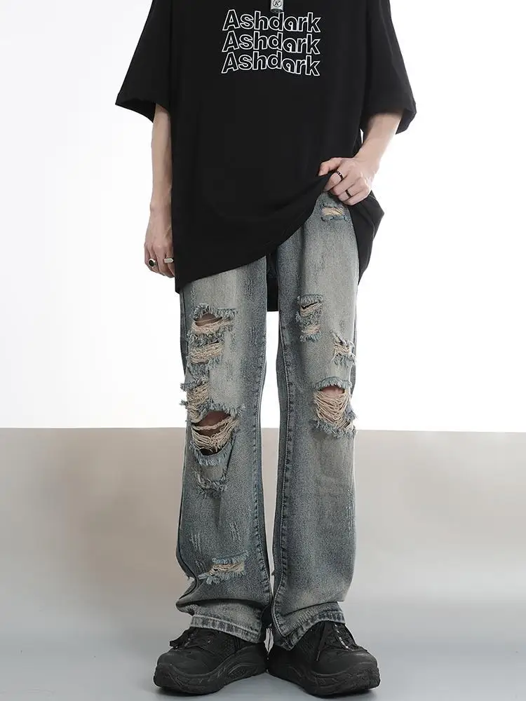 

Джинсы Y2k в стиле хип-хоп, уличная одежда, графические мешковатые джинсы в стиле ретро с черепом, модные готические брюки из денима в стиле Харадзюку с широкими штанинами, C72