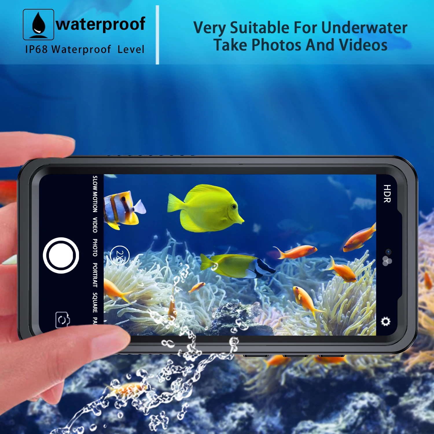 Ip68 Waterpredpepper Waterproof Case For Samsung Galaxy A72 5g 4g Shockproof Snorkelling Underwater Case Cover Built-in Screen