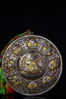 16 tibetan temple collection tiantie gilt auspicious eight treasures padmasambhava thangka mandala hanging screen town house