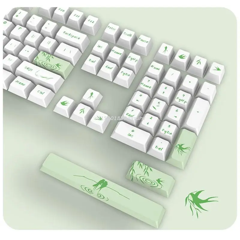 

130 ключей Keycaps PBT Вишневый переключатель игровой Keycap для 61/64/68/87/96/104/108 раскладка механическая клавиатура краситель SUB Keycap