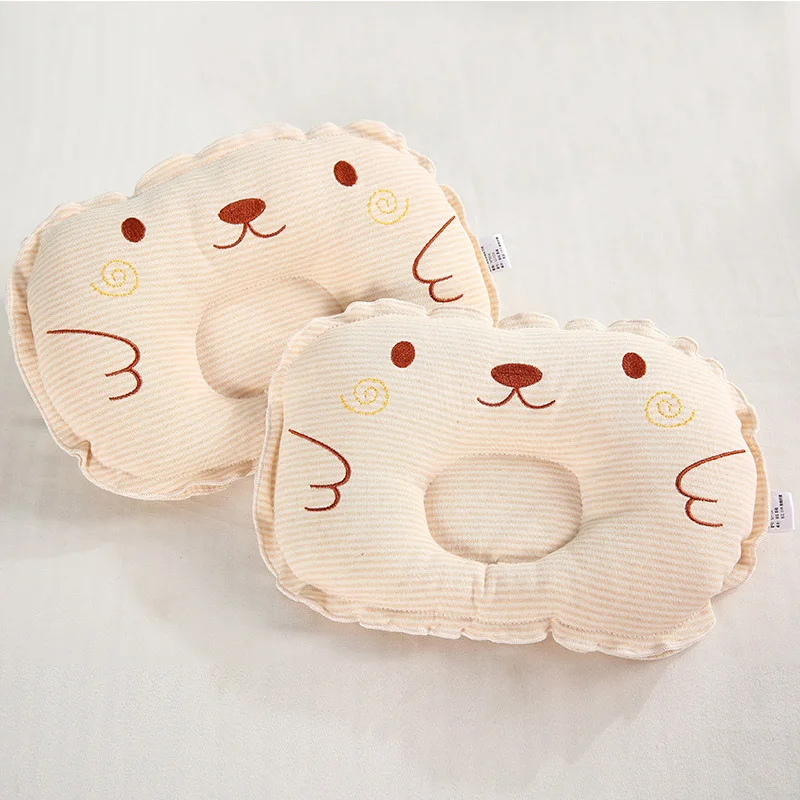 

Baby Nursing Pillow Cotton Embroidery Infant Newborn Sleep Support Shaping Cushion Prevent Flat Head Concave Cartoon Pillows