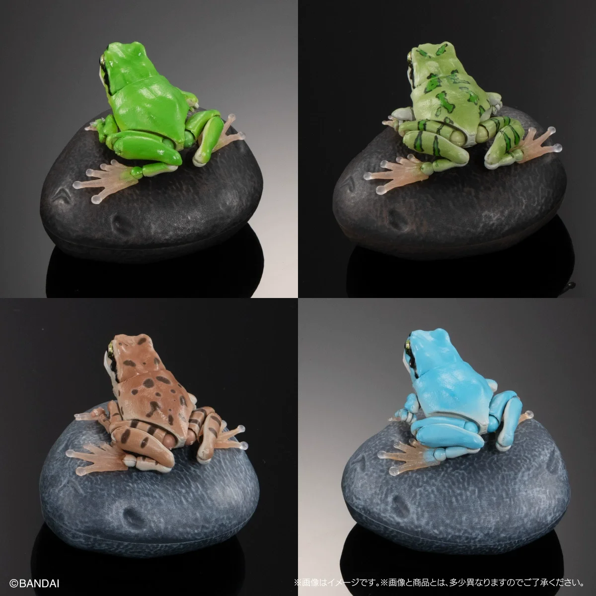 Bandai Gashapon биографическая энциклопедия фигурки дерево лягушка имитация лягушки