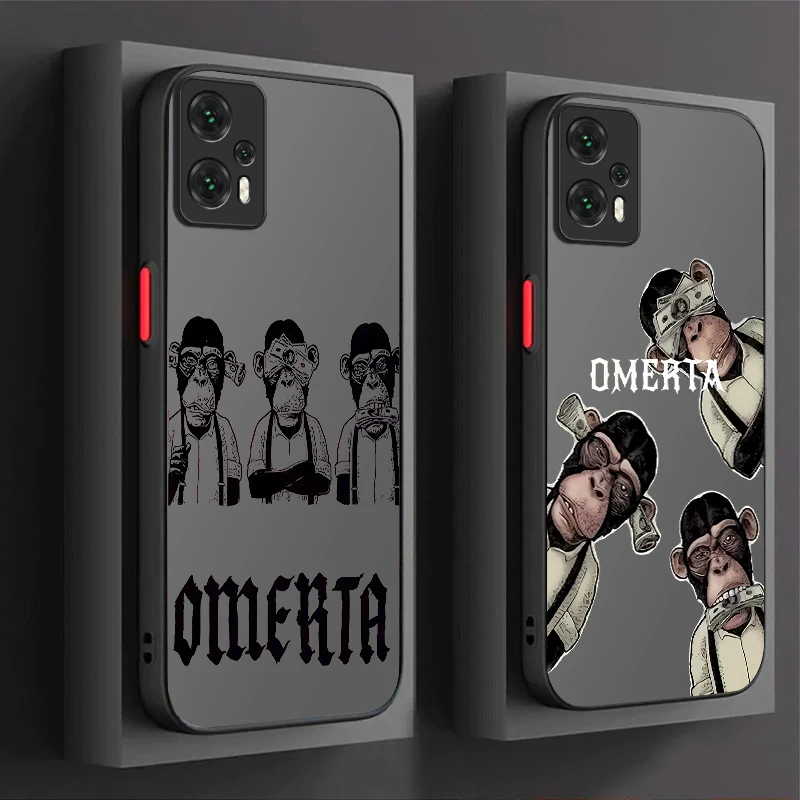 Чехол Omerta Maes Monkey для Xiaomi Mi 13 12 11 Lite 5G 14 13T 12T 11T 14T Pro M5S C75 Poco X7 X6 F6 F5 X5 X3 NFC F3 M6 4G