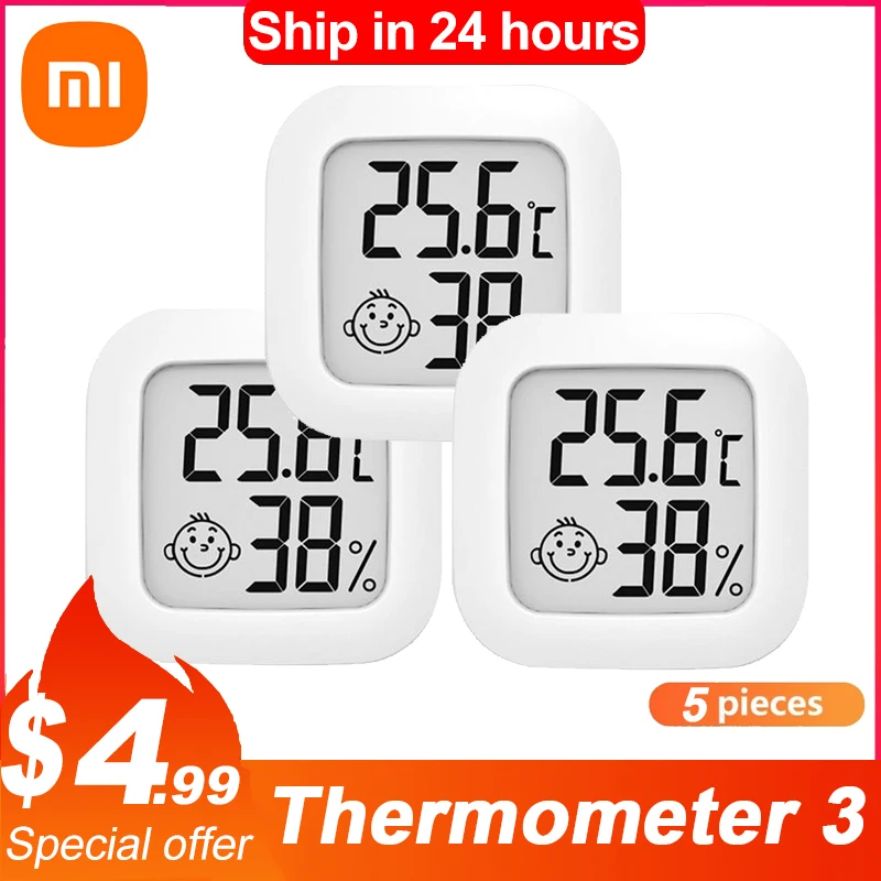 Оригинальный цифровой термометр Xiaomi с ЖК-экраном 2 Mijia Bluetooth совместимый датчик