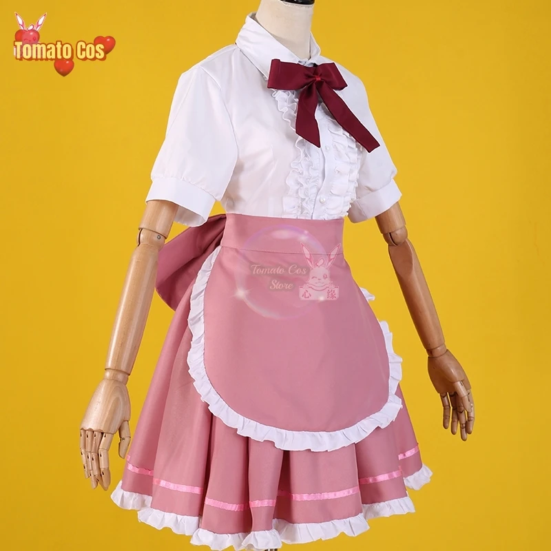 Костюм для косплея из аниме Chobits Chi Женский пикантный розовый костюм горничной