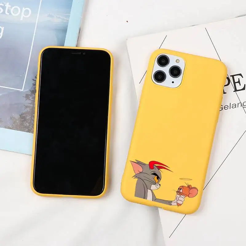 Чехол с забавной мультяшной мышью Томом и Джерри для телефона iphone 13 12 11 Pro Max Mini XS 8 7