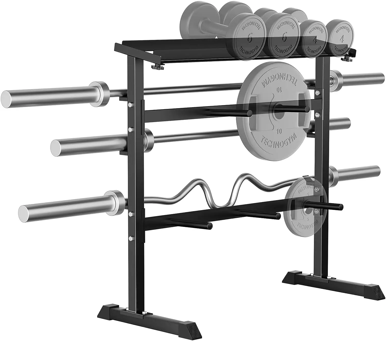 

Dumbbell Stand Barbell Weight for Dumbbells, Barbell , Weight Plates - Weight Storage for Strength Training Home Gym Fitn