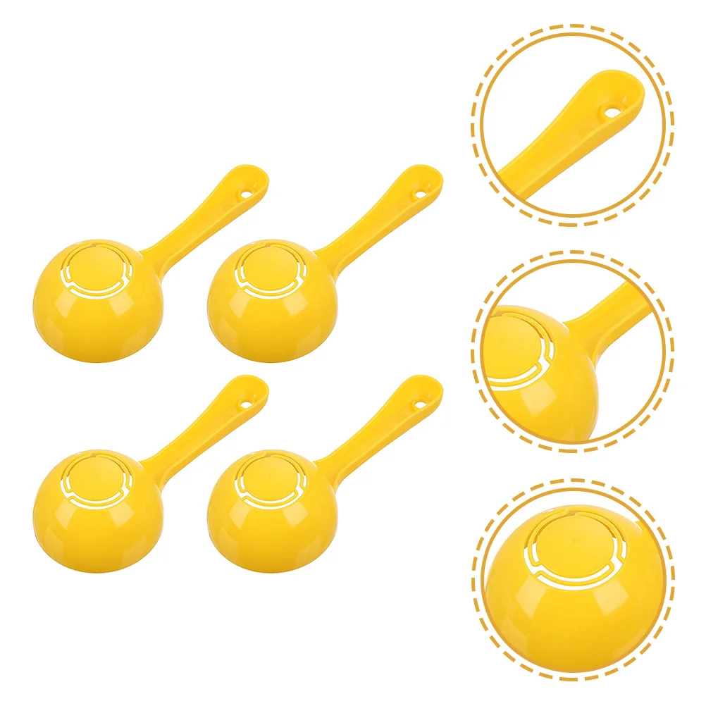 

4 Pcs Half Round Rice Spoon Japanese Rice Cooker Serving Spoon Ladle Rice Scooper Plastic Rice Server Spoon