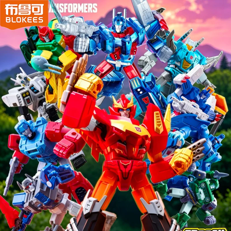 Фото Оригинальные фигурки Blokees Transformers Blind Box Galaxy Version 11 RODIMUS PRIME ULTRA MAGNUS, подвижная сборная модель, игрушки-фигурки. №1