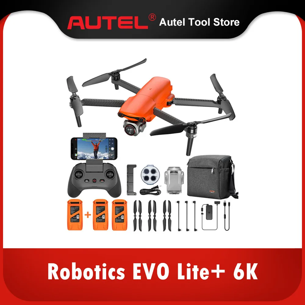 

Autel Robotics EVO Lite+ 6K Camera Drone 3-Axis Gimbal 40mins Flight Time Obstacle Avoidance RC Drone Premium Package