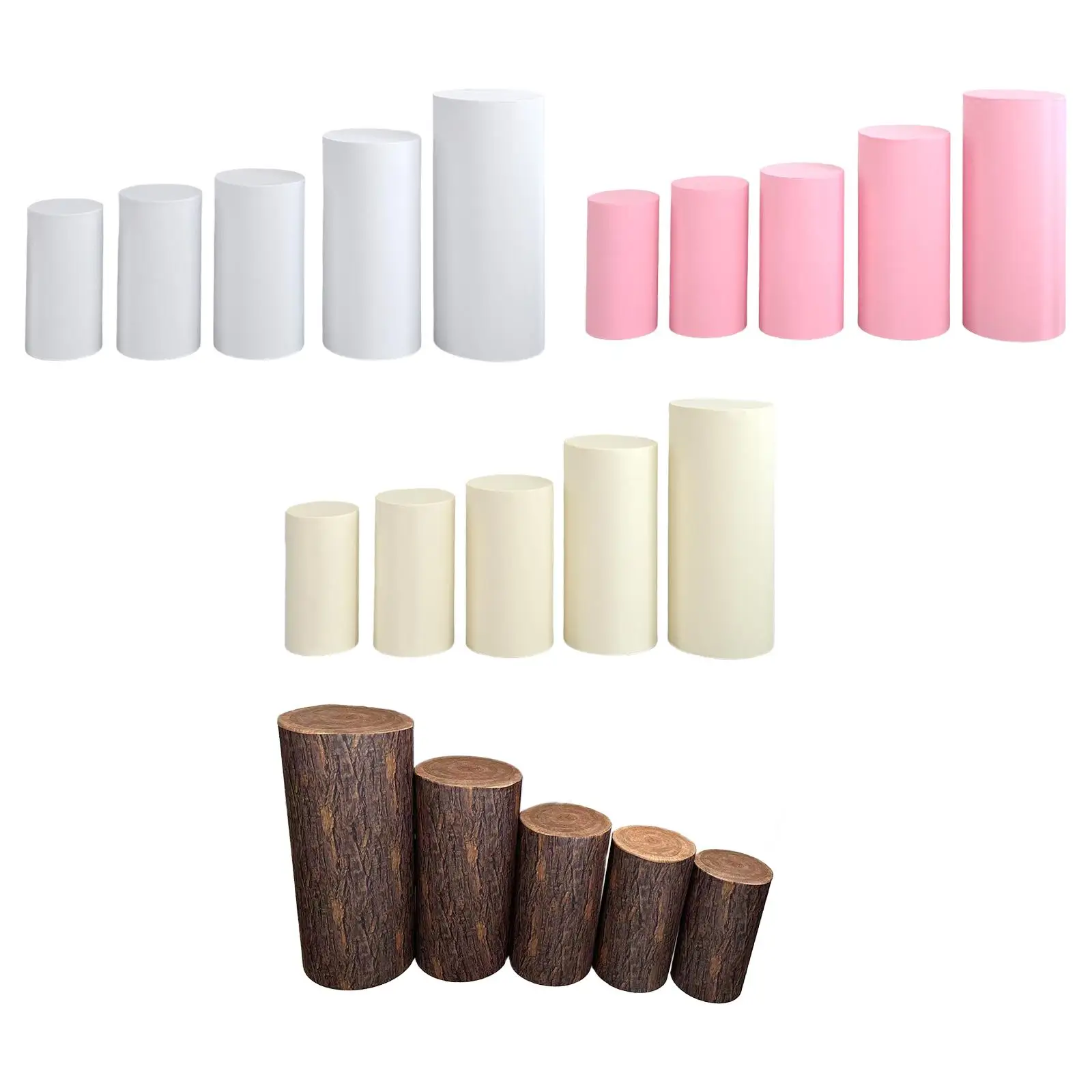 Элегантные практичные цилиндрические декоративные чехлы с крышкой для